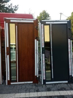 Prodám nové hliníkové dveře .Belgický profil. Aliplast - 16