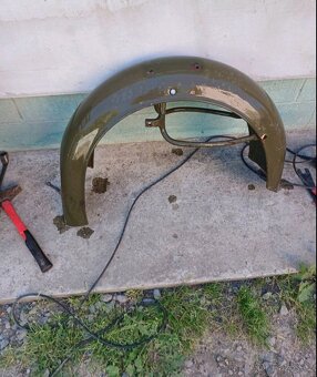 Blatník sajdy odklápěcí zadní blatník K750 M72 Dněpr Ural - 16