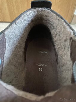 Nové pánské kožené zimní boty Baťa s kožichem - č. 44 - 16