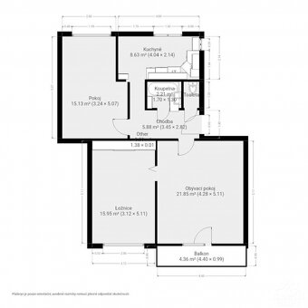 Pronájem bytu 3+1 s balkónem, 74 m², Uherské Hradiště - 16