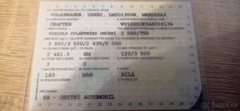 Prodám VW Crafter 2.5 TDi - 16