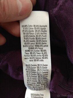 Nové dámské kalhoty Avon - fialové - L, boční zip - 16
