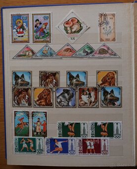 Album modrý + známky Mongolsko - 16