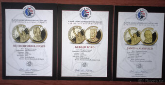 34 prezidentských dolarů – luxusní zlatá sada - 16