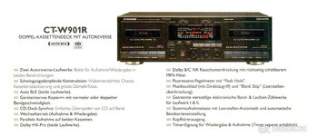 PIONEER CT-W901R Double Cassette Deck/Dolby B-C NR/MPX Filte - 16