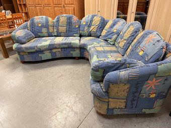 Rohová pohodlná sedací souprava - 16