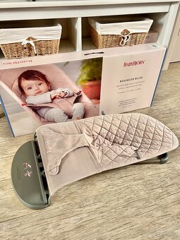 BABYBJÖRN Lehátko Bouncer Bliss Sand Grey Woven - 16
