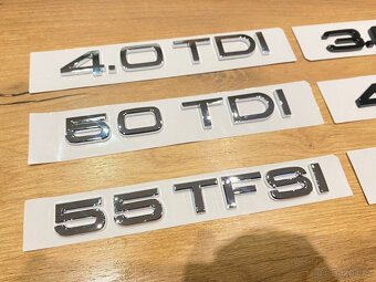 AUDI chromove znaky loga AUDI kruhy - 16