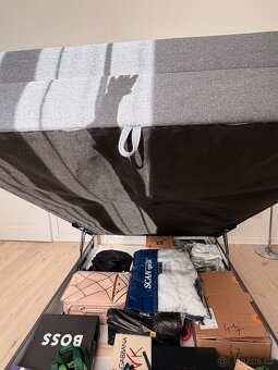 Boxspring postel s úložným prostorem 140x200 - 16