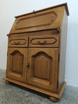 Rustikální sekretář, komoda, masív, Nábytek s příběhem - 16