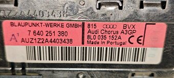 Originální autorádio AUDI Chorus 1/ A3GP - 16