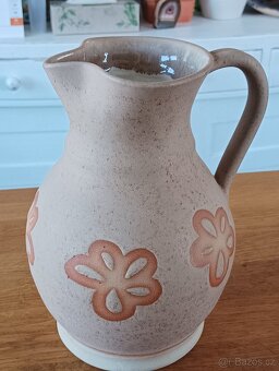 KERAMICKÝ DŽBÁN RUČNĚ DEKOROVANÝ - 16