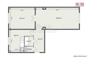 Prodej bytu 2+1, 50 m², Aš, ul. Sadová - 16
