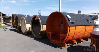 Sauna Marivox, venkovní finská sauna,barelová zahradní sauna - 16