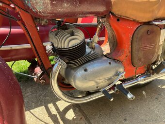 Jawa 350 / 354 kývačka 1956 + sidecar Velorex 560, s TP - 16