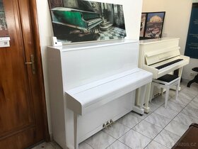 Bílé pianino Petrof 125 se zárukou, doprava zdarma, nový lak - 16