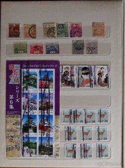 Album modrý + známky SSSR, Japonsko aj. - 16