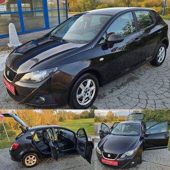 SEAT IBIZA 1,2 8v 2011 KLIMATIZACE,ALU KOLA, ČERNÁ PERLEŤ ME - 16