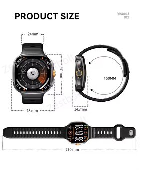 Nové SmartWatch Android WiFi 5G 8GB/128GB NFC GPS AMOLED CZ - 16