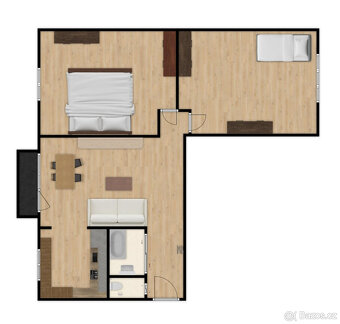 PRONÁJEM BYTU 3+kk s balkónem a parkovacím stáním - 16