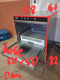 Gastro myčka RedFox QQ50TPL, koše 50x50 cm, spádová - 16