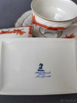 Luxusní porcelánová čajová sada Dresden (1918-1925) - 16