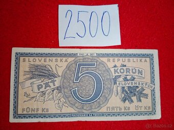 Terezín, Bony z Tuzexu a Slovenské bankovky atd. - 16