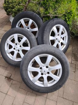 ALU Kola 15, 4x hliník PEUGEOT,CITROEN ,letní pneu 195/65R15 - 16