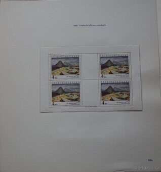 Československo 1980, sbírka, originál albové listy Pofis - 16