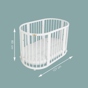 Rostoucí postýlka 7v1 včetně setu matrací - 16