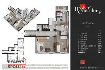 Prodej, byty/3+kk, 71 m2, Rakouská 689, 28924 Milovice, Nymb - 16