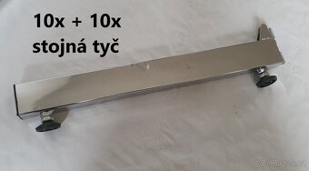 Regál kovový na textil 8m - 16