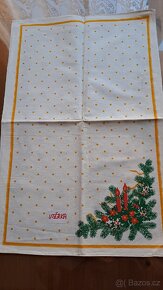 Retro ubrusy, lněné ubrousky, vánoční utěrky... - 16