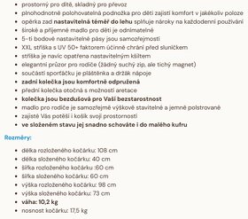 Kočárek Recaro Citylife - trojkombinace s mnohými doplňky - 16