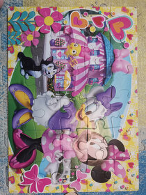Puzzle krteček, minnie, frozen, medvídek pú - 16