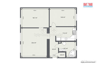Prodej bytu 3+1, 75 m², Habartov, ul. 1. máje - 16