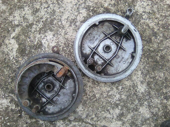 Jawa 350/354 - motor,podsedlové plechy,výfuky s koleny a dal - 16