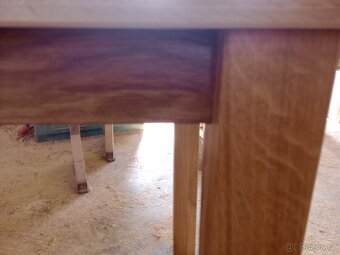 Jídelní stůl a židle masiv dub set - 16