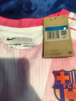 Dres Fc Barcelona Ružový Hráčsky Unikátny Nový s visačkami - 16