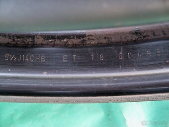 4x Disky Peugeot 4x108 R14+letní Pneu 165/65R14:Cena za sadu - 16