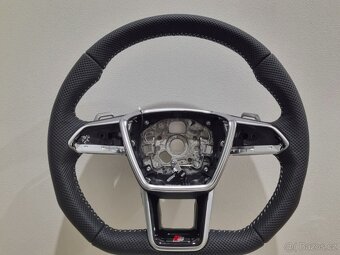 AUDI A6 A7 C8 Q8 S8 ETRON VOLANT kozeny zkoseny / vyhrievany - 16
