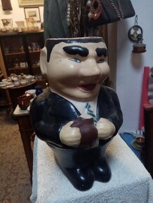 Starožitný keramický glazurovaný džbán - 16