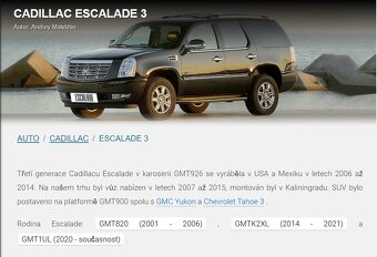 Cadillac Escalade 6,2 V8 Luxury Platinum Edition 4x4 2008 - 16