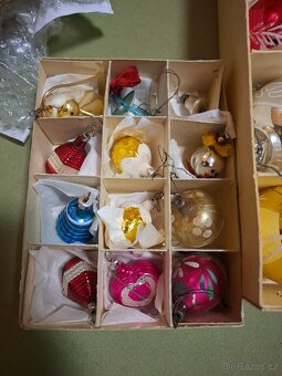 Staré retro originál vánoční ozdoby - 16