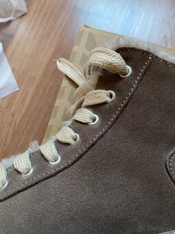 Pánské kožené zimní boty Weinbrenner s kožichem - č. 44 - 16