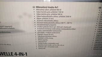 Mikrovlnná trouba SwitchOn 4v1 s girlem + horkovzdušná - 16