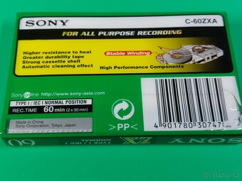 MC Audiokazeta Kazeta SONY ZX 90 nová zabalená - 16
