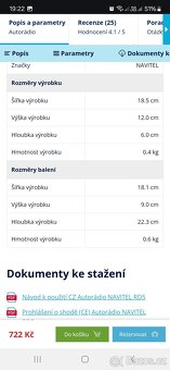 Prodám autorádio Navitel RD5 - 16