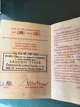 Sběratelský komplet – 138 členských průkazů ROH - 16
