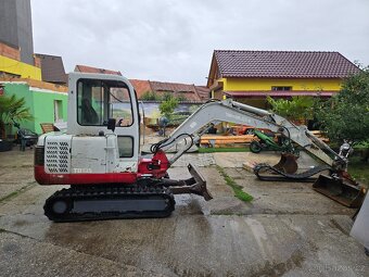 Minibagr Takeuchi Tb135 3.5 Nový komplet podvozek 3x lžíce - 16